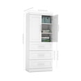 thumbnail image 2 of Pur by Bestar 36" Storage Unit with 3-drawer Set And Doors, 2 of 3