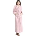 thumbnail image 1 of LinYooLi Women's Lapel Fleece Bathrobe Soft Plush Spa Robe Warm Pajamas with Pockets Soft Pjs Loungewear for Women, 1 of 4