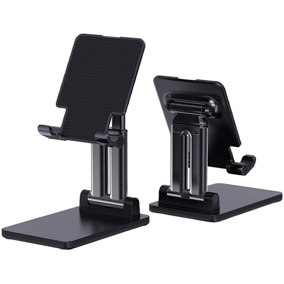 Support de Tablette Pliable et à Hauteur Ajustable, Étui Épais Compatible avec Support de Tablette pour Bureau Compatible avec Téléphones/iPad/Samsung Galaxy Tabs/Switch/Kindle(4-12 Po)-Noir-B