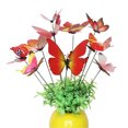 thumbnail image 3 of RXIRUCGD Plunger Simulation Butterfly Flower Pot Vase Gardening Bonsai Green Plant Decora, 3 of 4