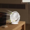 thumbnail image 4 of RKSTN portable fan Desk Fan With Night Light Table Desktop Air Circulator Fan Small But Powerful With 3 Speed Adjustable Tilt For Home Dorm Office Bedroom Kitchen, 4 of 5