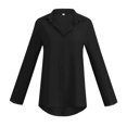 thumbnail image 2 of Women‘s Business Loose Fit Plus Size Button Down Blouses Long Sleeve Tops Green XXL, 2 of 6