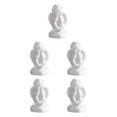 thumbnail image 2 of Maytalsory Resin White Angel Statue Elegant Desktop Decor Collection Window Props for Christmas holding face 5Set, 2 of 6