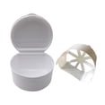 thumbnail image 1 of kiplyki Denture Case Dental Bath Box False Teeth Storage Box with Hanging, 1 of 6