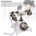 thumbnail image 4 of Audio Guest Book Phone, 32G Capacity Vintage Retro Voice Message Recorder for Wedding Birthday Party Anniversary with USB Charging, 4 of 7