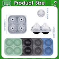 thumbnail image 3 of Ice Cube Tray Silicone Ice | Soccer Shape Cold Block Template | Ice Drinks Coffee Juice Beverage Refrigerator Kitchen Home Restaurant, 3 of 9