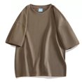 thumbnail image 1 of Gspmoly Sweat-Shirt pour Hommes, Haut Décontracté Uni à Manches Courtes Col Rond Blouses pour Sortir Offres Hebdomadaires, 1 of 7
