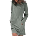 thumbnail image 1 of Kcodviy Ladies Loose Long Sleeve Comfortable Tops Women Pocket Solid Color Long Blank Oversized Sweatshirt Pullover Sweater, 1 of 4