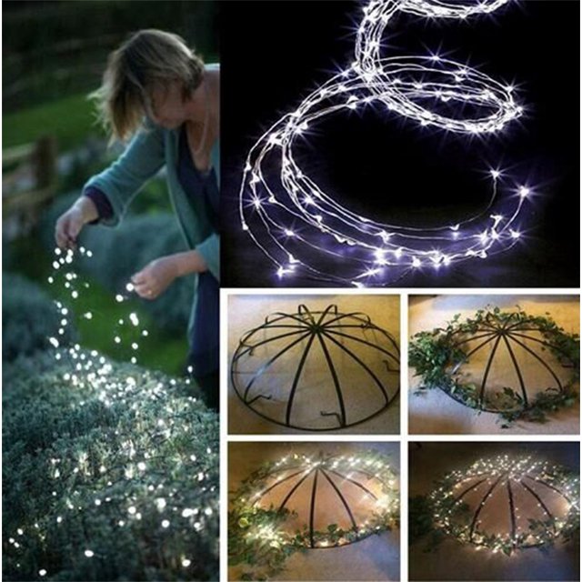Chmadoxn 200 LEDs String Lights With 10 Strands Copper String Lights Bunch Lights Plastic lighting fixtures
