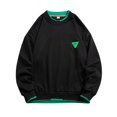 thumbnail image 1 of Pisexur Sweat à Capuche pour Hommes Couleur Unie Col Rond Graphique Décontracté Manches Longues Léger Grande Taille M-5TG, 1 of 8