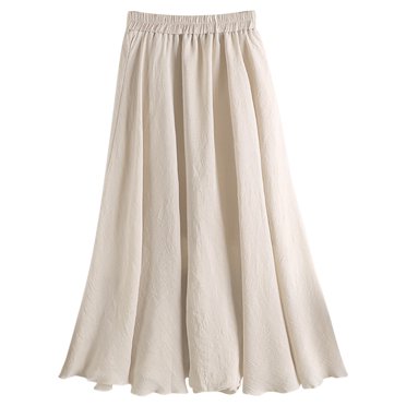 B91xZ Short Skirt for Women Solid Basic Below Knee Stretchy Pencil Skirt,Beige M