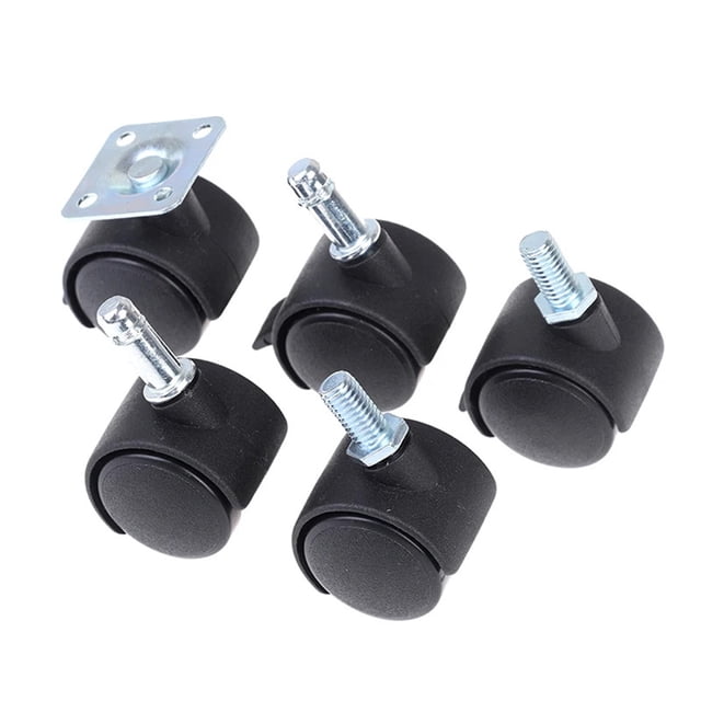 4Pcs 30mm Chair Wheel Furniture Caster Swivel Castor Brake Wheel Replace Hardware Trolley Silent Brake Protection ,Superior Material
