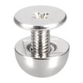 thumbnail image 5 of Unique Bargains 8x5mm Screw Back Rivets Solid Round Head Leather Studs Silver Tone 20 Pack, 5 of 5