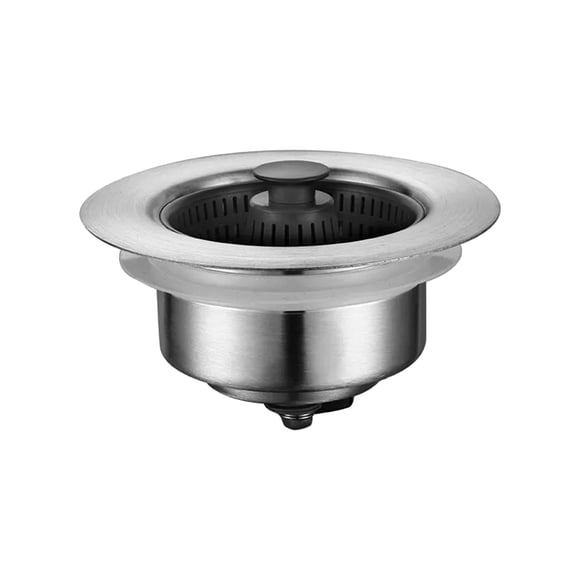 Stainless Steel Kitchen Drain Strainer Universal Replacement Garbage Disposal Stopper Fine Mesh Handle Proof Construction Fit Standard Opening