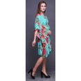 thumbnail image 2 of Bimba Kaftan de Plage à Fleurs, Paréo de Bikini, Robe Midi pour Femmes, Caftan Court - TG-3X, 2 of 5