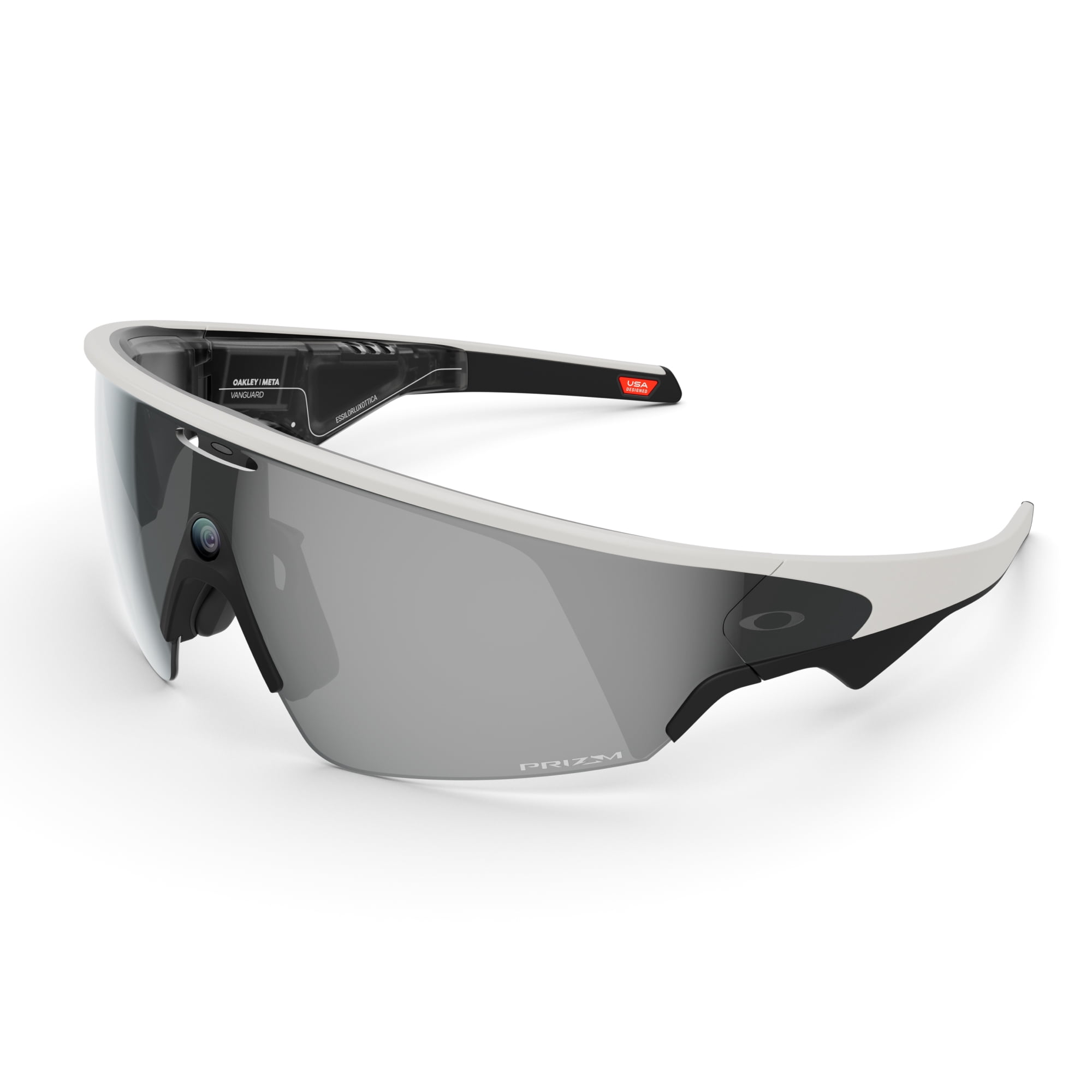 Oakley | Meta Vanguard avec Meta AI, compatibilité audio, photo et vidéo - Blanc, Noir Prizm