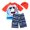 D Sky Blue, variant on Toddler Swimsuit Toddler Boy Quick Dry Swimsuit 3 Piece Kids Shark Prints Short Sleeve Bathing Suits Maillots De Bain Garçon Blue 6 Years-7 Years