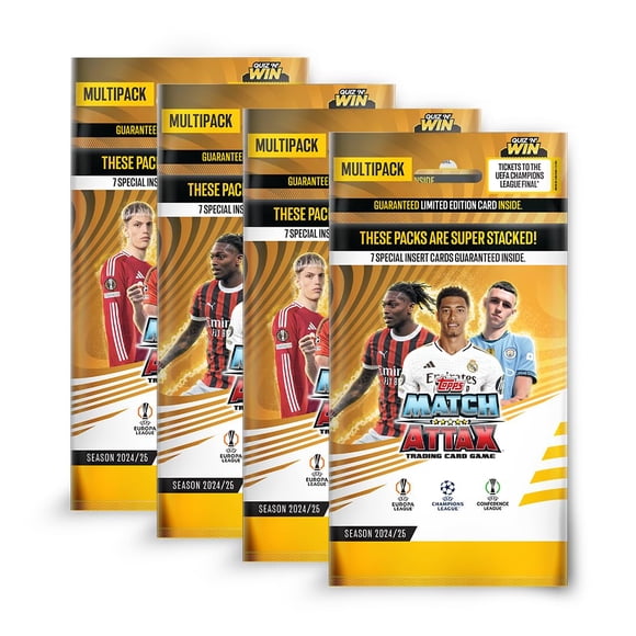 Topps UEFA Champions League Match Attax 24/25 Trading & Trading Card Game (4 Multipack)