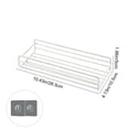 thumbnail image 3 of UsRHHA No Drill Bathroom Wall Shelf, Rectangular Metal Storage Rack Organizer, Multipurpose Adhesive Shelf for Shower Kitchen Toiletries Space Saving, 3 of 6