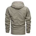 thumbnail image 4 of Men's Jacket Mid-length Casual Outdoor Hooded Plus Size Jacket Spring And Autumn Clothes, 4 of 6