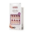 thumbnail image 3 of KISS Salon Acrylic French Color - Catchy, Red French, Almond, Medium, 3 of 9