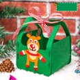 thumbnail image 2 of IROINID Christmas Handmade DIY Non-woven Gift Bag Material Package Children's Apple Bag Safe Candy Bag, 2 of 2