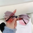 thumbnail image 4 of EIMELI Rimless  Sunglasses Women Shades UV400 Protection Rimless Vintage Sun Glasses Rimless Gradient Sun Glasses Rhinestone Retro Sunglasses for Outdoor Activity, 4 of 6