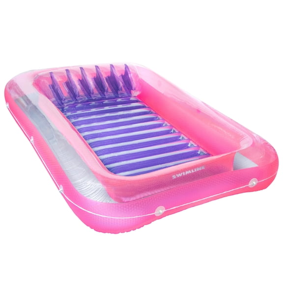 Swimline Édition Classique Bain de Soleil Gonflable pour Piscine, Rose/violet
