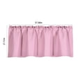 thumbnail image 3 of Valance Curtain for Kitchen, Blackout Window Valance Curtains for Living Dining Room, Sun Blocking Valances 57x18 Inches Polyester Rod Pocket, 3 of 7