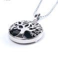 thumbnail image 1 of Natural Round Gem Stone Kabbalah Tree of Life Necklaces Pendants, 1 of 6