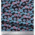 thumbnail image 3 of Soimoi Poly Georgette Fabric Artistic Floral Printed Craft Fabric by the Yard 42 Inch Wide, 3 of 3