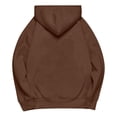 thumbnail image 4 of IMENGL Oversized Winter cotton hooded pullover sweatshirt, Brown M, Size M-5XL, 4 of 5