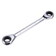 thumbnail image 1 of Unique Bargains Double Box End Ratcheting Wrench (12x13mm) Metric 72 Teeth 12 Point Ratchet Spanner Tools, CR-V, 1 of 5