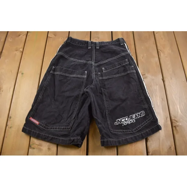 Hip Hop Vintage JNCO Number 7 Dice Graphic Embroidered Jeans