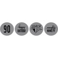 thumbnail image 1 of Darling Souvenir 190 Pcs Naughty Ninety Birthday Theme Stickers chocolate Labels-Gray, 1 of 1