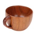 thumbnail image 2 of Water Cup, Elegant Wood Coffee Mug Retro Sturdy With Handle For Office, 2 of 8