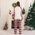 thumbnail image 5 of TIMIFIS Christmas Pajamas Ensemble pour Femmes Noël Fêtes Col Rond Manches Longues Haut et Pantalon Long à Carreaux Rouges Tenue de Détente Ensemble Assorti pour la Famille Christmas Pajamas, 5 of 5