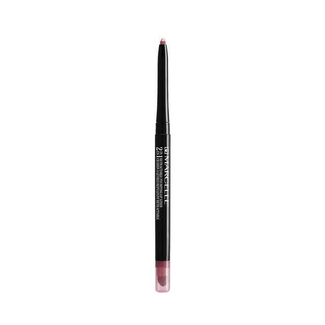 Marcelle Crayon à Lèvres Repulpant Rétractable 2-en-1 en Rose Doux avec un Corps Noir Mince Rétractable, Doté d'Une Pointe gel-like Crémeuse et d'Un Pinceau à Lèvres Intégré sous un Bonnet Rose transparent, Enrichi d'Un Complexe Maxi-Lèvres pour Adoucir le contour des Lèvres et Rehausser le volume pour des Lèvres Dodues.