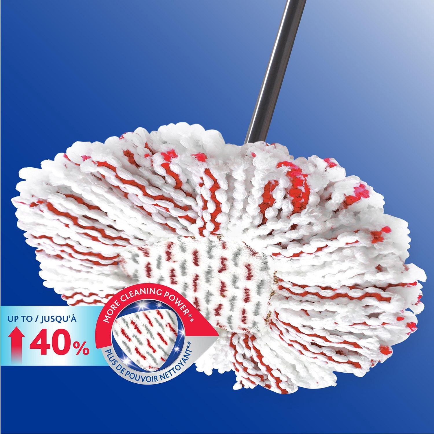 Vileda EasyWring Deep Clean Mop Head Replacement, Washable & Reusable