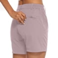thumbnail image 3 of Shorts Cargo de Randonnée pour Femmes avec Poches, Décontractés, Été, Taille Élastique, Travail, Golf, Shorts Légers pour Activités de Plein Air, 3 of 6