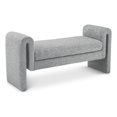 thumbnail image 1 of Meridian Furniture Banc en Tissu Gris Stylet, 1 of 7