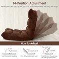 thumbnail image 2 of Costway Adjustable 14-Position Floor Chair Folding Lazy Gaming Sofa Chair Cushioned, 2 of 8