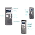 thumbnail image 3 of Enregistreur Vocal Numérique Enregistreur Activé par la Voix pour Conférences, Réunions, Entrevues Enregistreur Audio 8 Go Mini Portable Dictaphone à Ruban avec Lecture, USB, MP3, 3 of 9