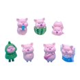 thumbnail image 1 of Figurines de Cochons Miniatures Mignons Roses Fée Jardin Jouets Cochon Figurines Bricolage Artisanat 1 Pcs, 1 of 21