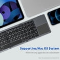 thumbnail image 3 of Amdohai Foldable Bluetooth Keyboard with Touchpad Compatible with iOS/Mac OS - Multi Device Rechargeable Wireless Keyboard with Trackpad for iMac, iPad, iPad Pro, iPad Air, iPad Mini, iPhone, 3 of 9