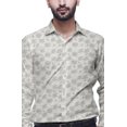 thumbnail image 3 of BESTMAN Printed Formal Shirts For Men Spread Collar Cotton Shirt, 3 of 5