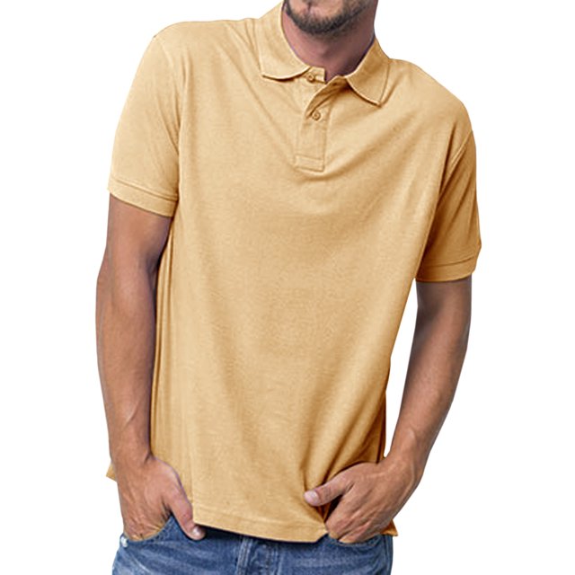Basico (Beige) Polos à Col pour Femmes 100 % Coton Manches Courtes Polos de Golf pour Hommes