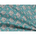 thumbnail image 5 of oneOone Rayon Aqua Blue Fabric Retro Map Fabric For Sewing Printed Craft Fabric By The Yard 56 Inch Wide, 5 of 5