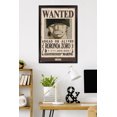 thumbnail image 3 of One Piece - Roronoa Zoro Wanted Poster Wall Poster, 22.375" x 34" Framed, 3 of 4
