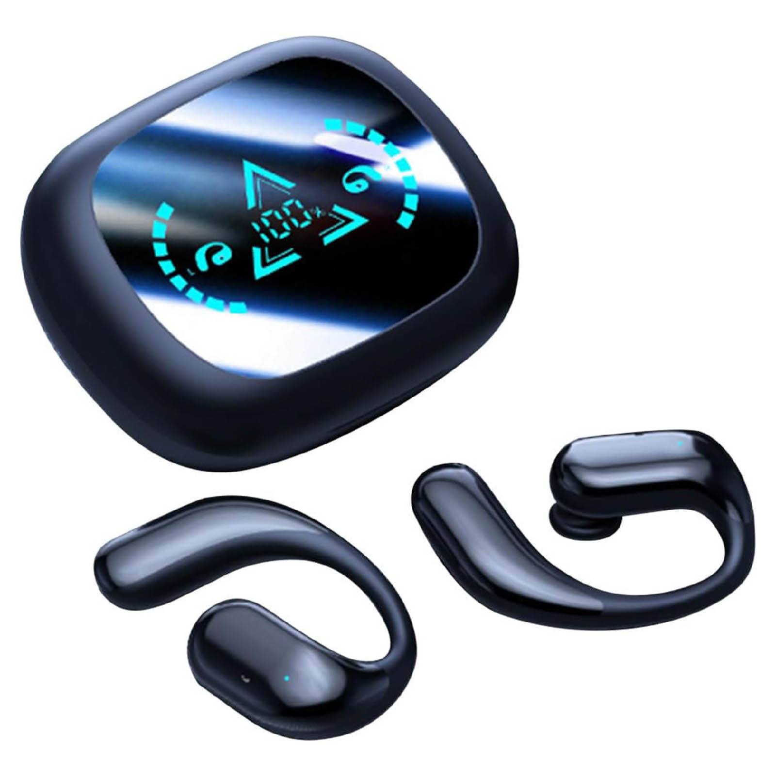 Hearth & Gear Wireless Blue Tooth Earphones High End Digital Display Ear Mounted Sports Earphones Wireless Earbuds Wireless Sport Earbuds Seat Belts for Work Sports Goggles Dog Seat Belt Tested For